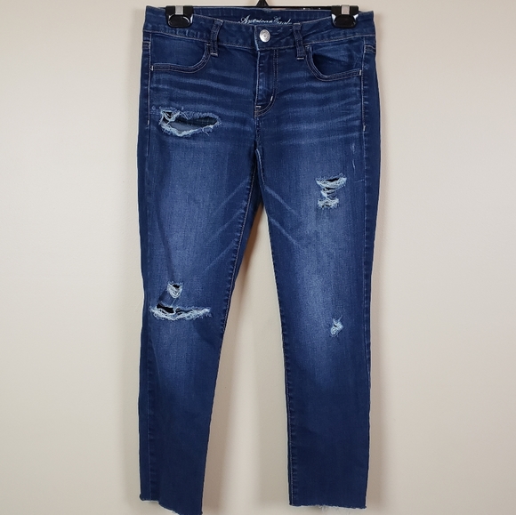 American Eagle Outfitters Denim - American Eagle mid-rise Distressed Jeggings 8L